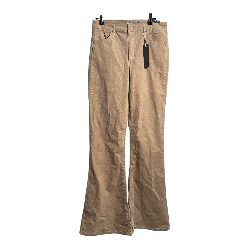 Brown Corduroy Flare Pants High Rise Y2K Boho‎ Tractr 4/27 NWT